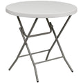 Round Granite White Plastic Folding Table Z11878