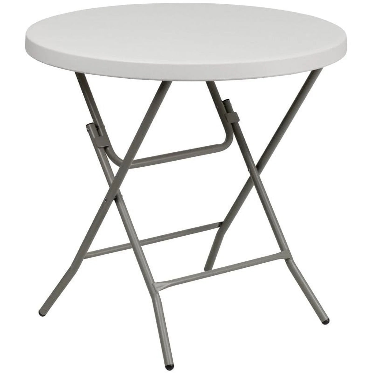 Round Granite White Plastic Folding Table Z11878