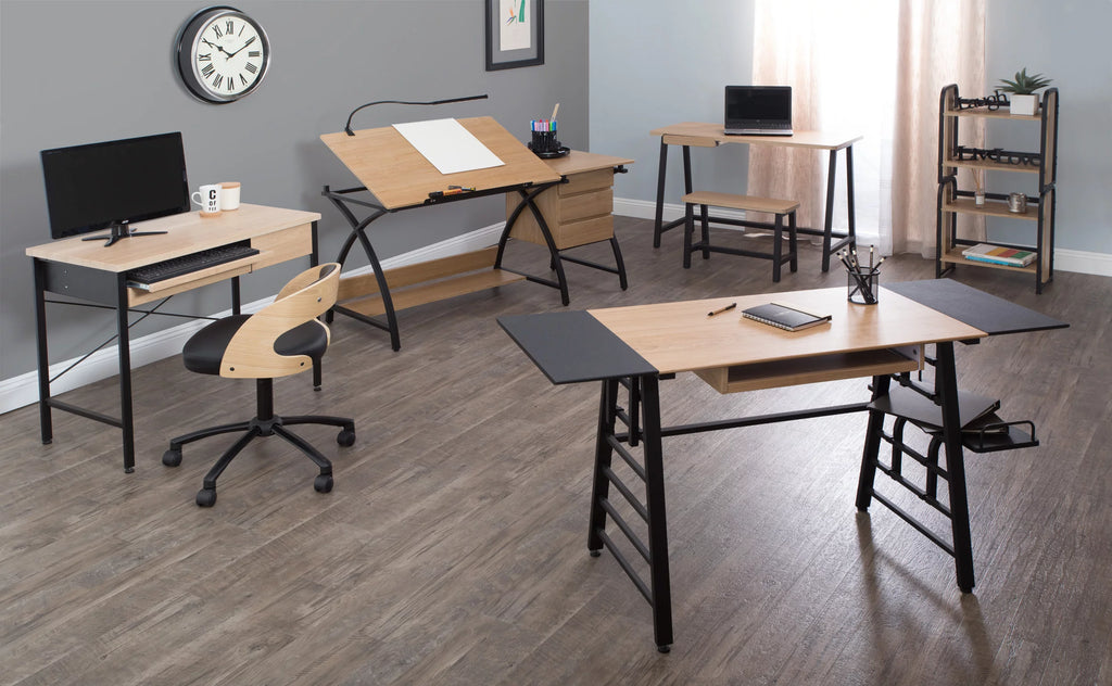 Ashwood Low Wood Back Swivel Office Chair I690