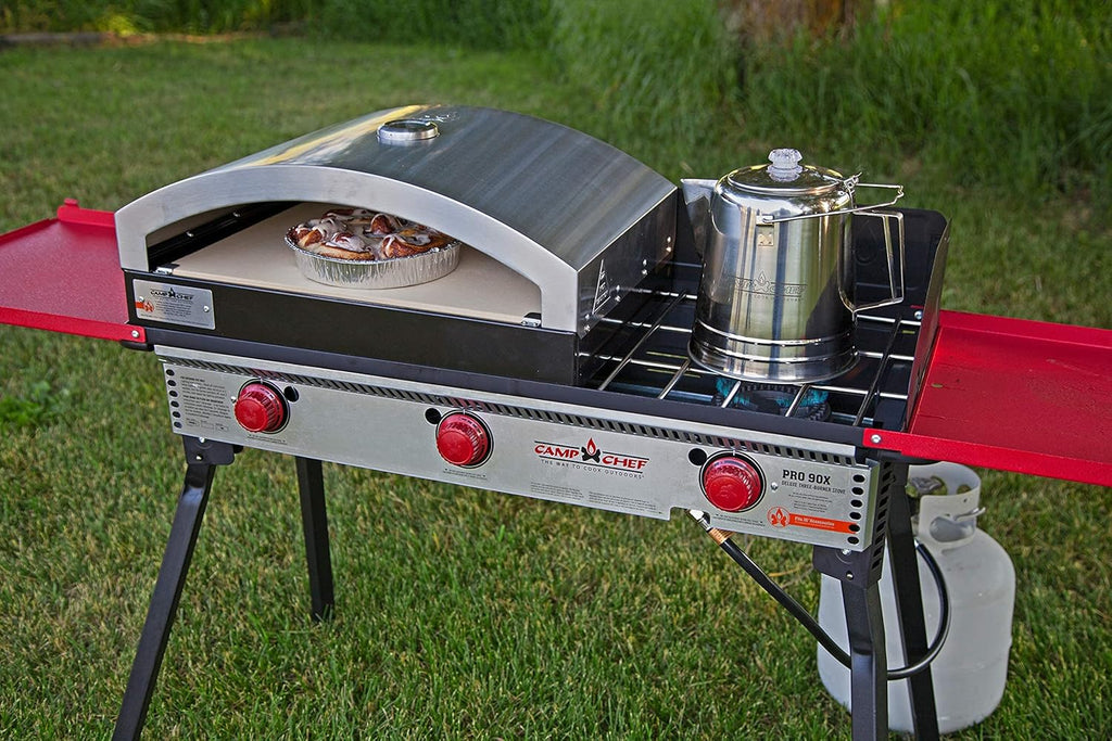 16 Two Burner Outdoor Pizza Oven with Ceramic Pizza Stone S746156
