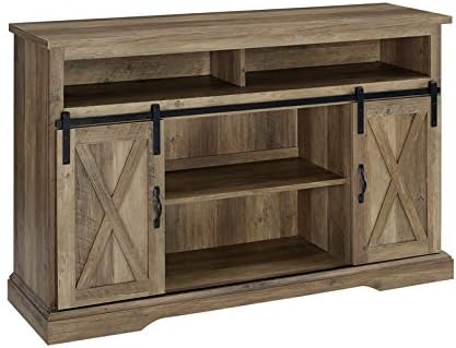 Stone Gray Wood Storage Cabinet K784451