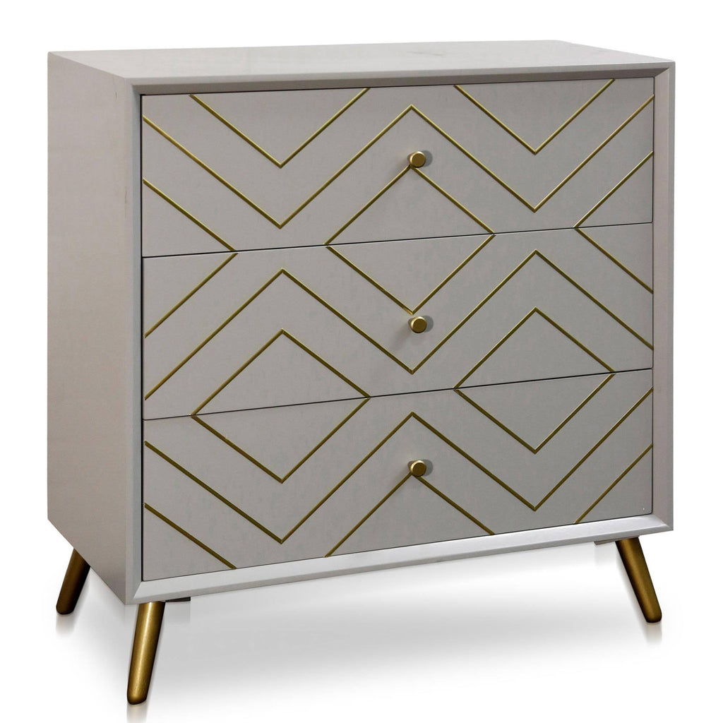 30 inch Three Drawer Accent Cabinet Blue Finish H76210