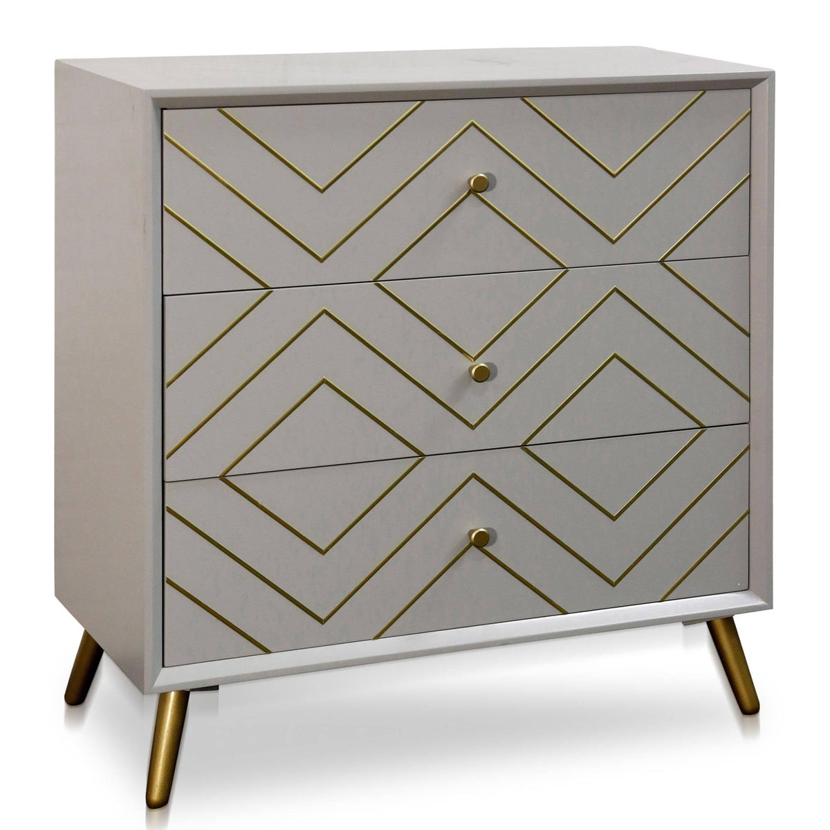 30 inch Three Drawer Accent Cabinet Blue Finish H76210