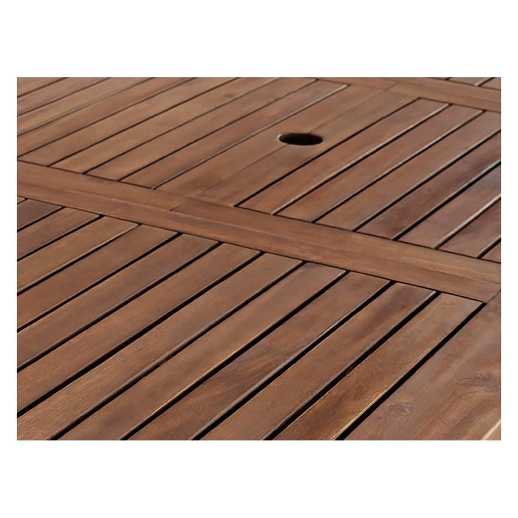 Acacia Wood Patio Butterfly Table Dark Brown Q860