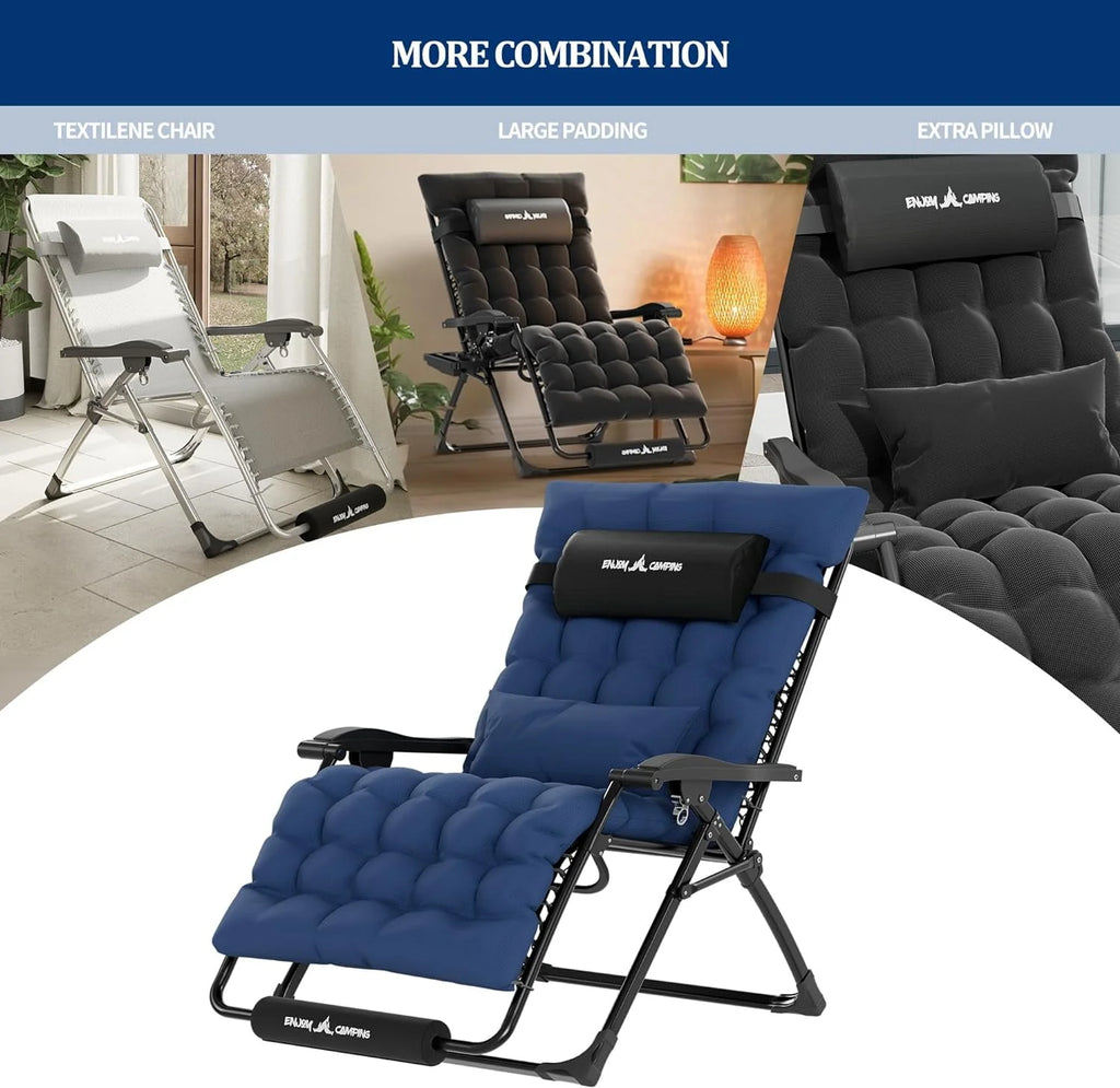 Oversized Zero Gravity Chair Set of 1 Black J92982