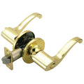 Entry Door Lever Adjustable Backset Polished Brass X424