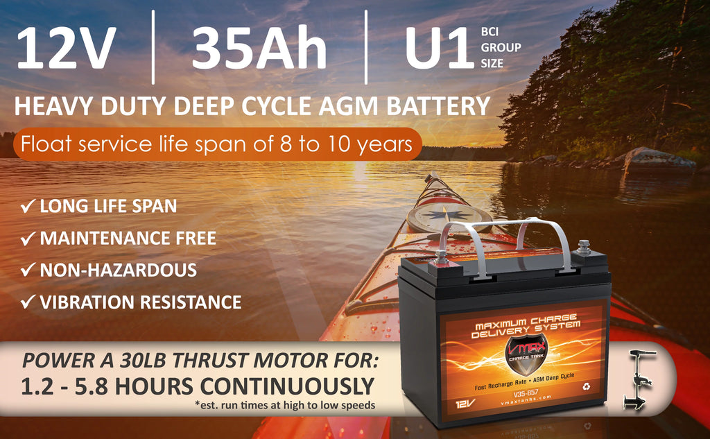 12V 35Ah AGM Deep Cycle Battery C31984