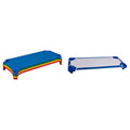 Blue Stackable Daycare Cot with Easy Lift Corners Z5033