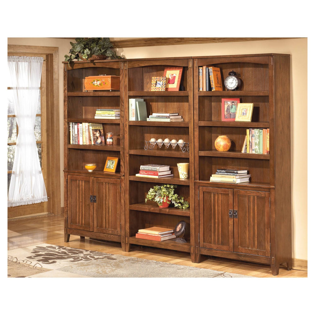 Brown Large Door Bookcase N235