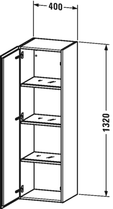 Semi-tall Cabinet with 1 Door G369
