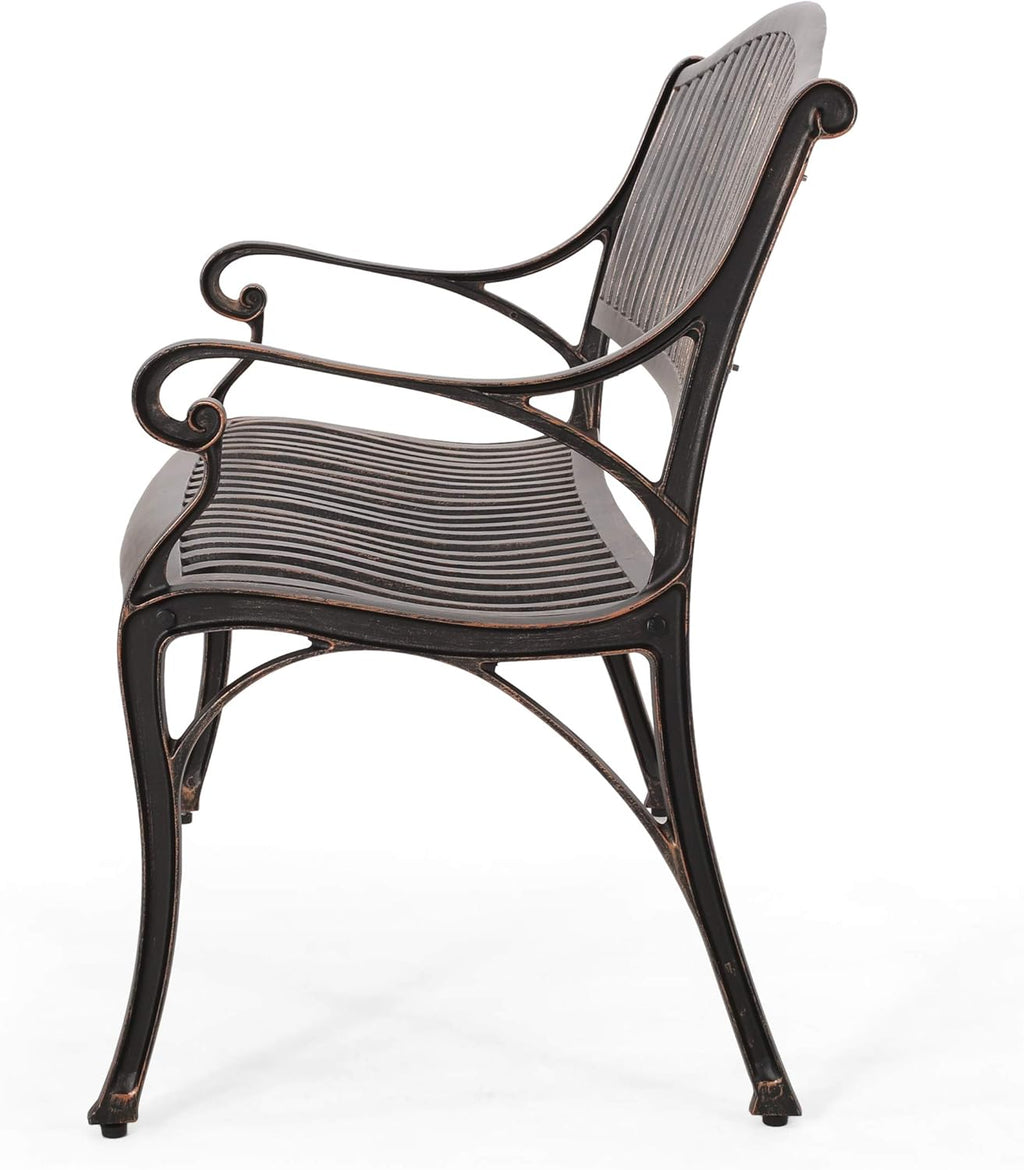 Bronze Cast Aluminum Bench K160489
