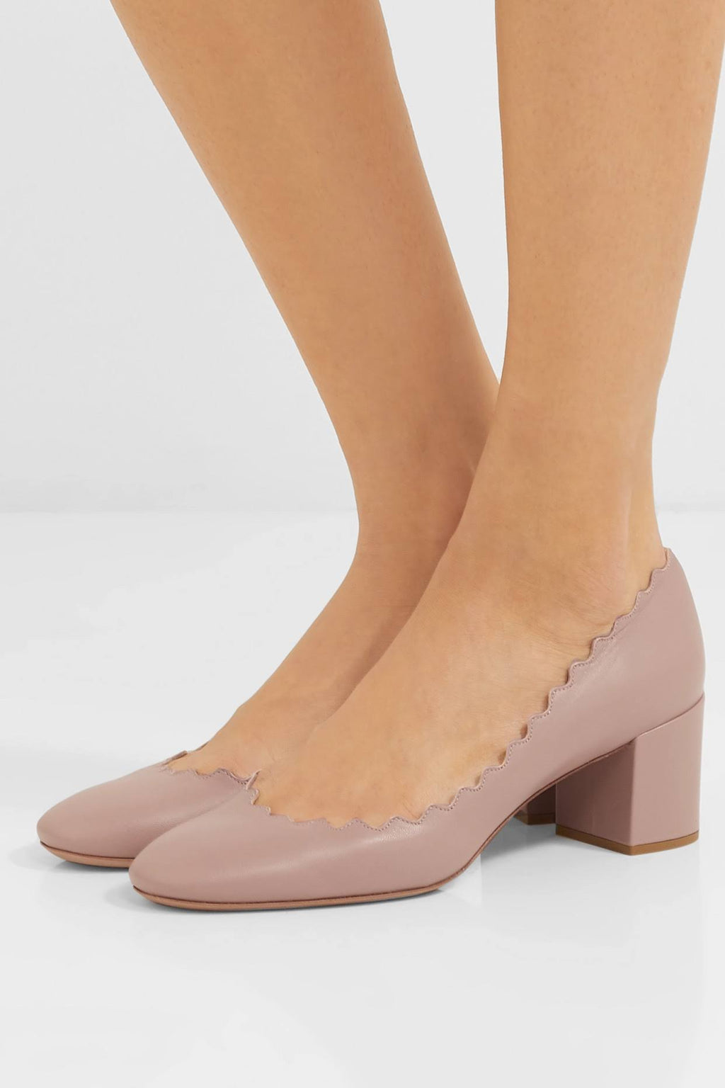 Pink Leather Pump N611