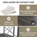 L-Shaped 7-Tier Corner Bookcase with Metal Frame S704210