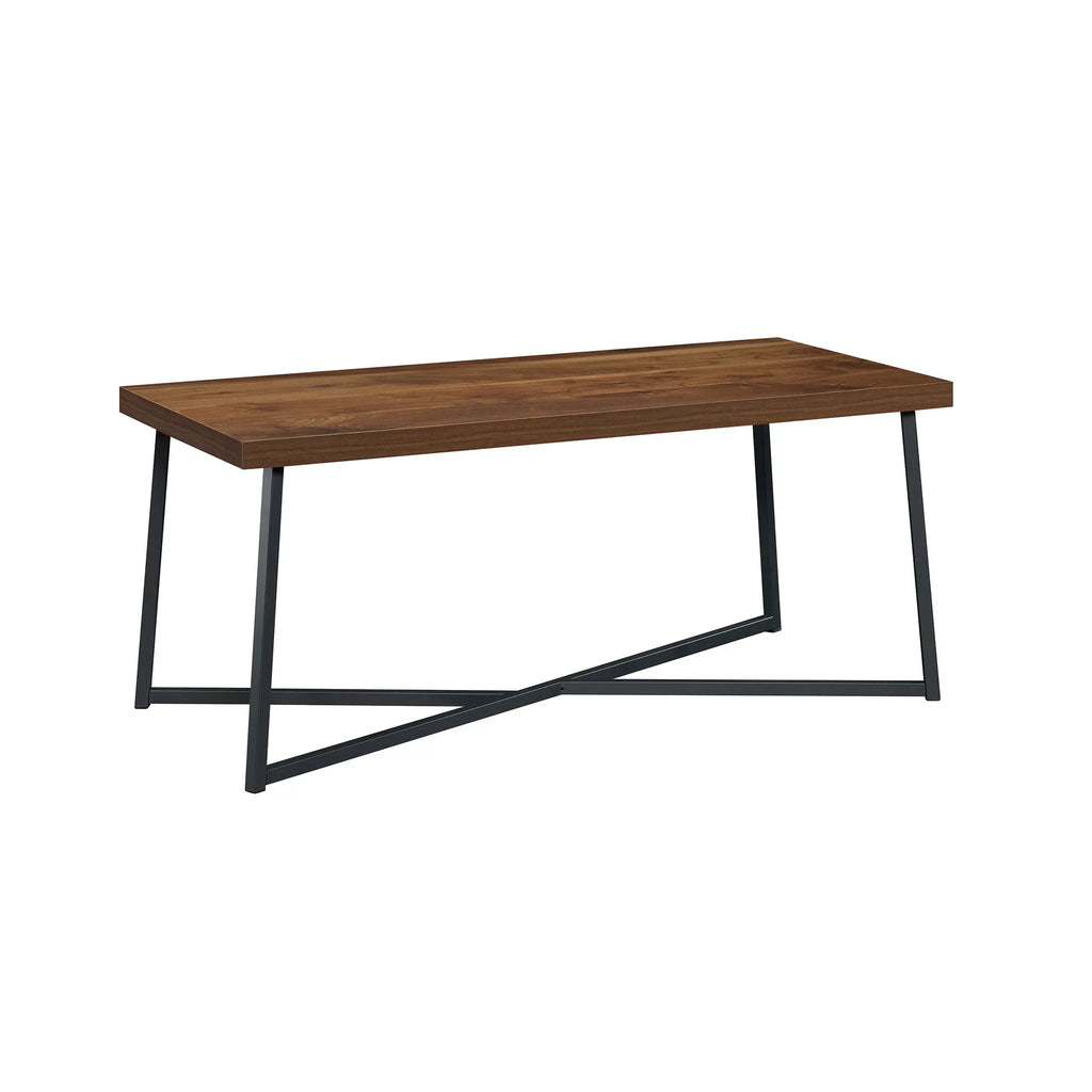 Metal Coffee Table, Grand Walnut Finish Q40880