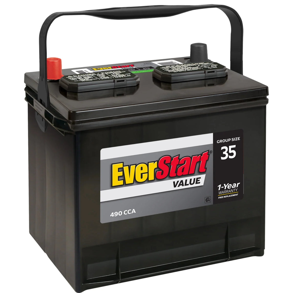 Lead Acid Automotive Battery Group Size 35 12 Volt 490 CCA Q492