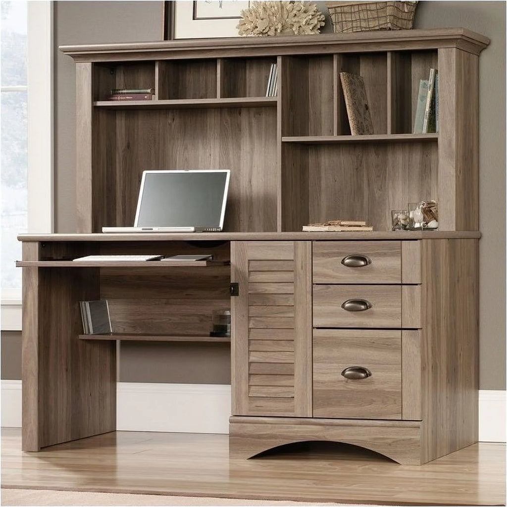 Wood Desk with Hutch X515