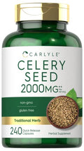 Celery Seed Extract Capsules 1500mg 240 Count J6025
