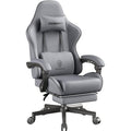 Black Green Fabric Gaming Chair with Footrest N347723