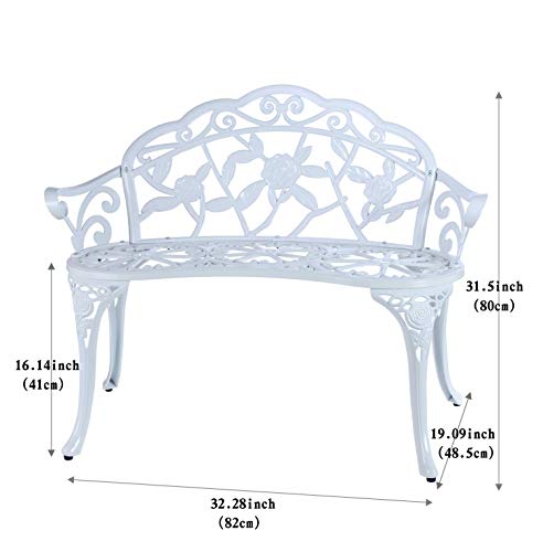 Cast Aluminum Patio Bench K5739