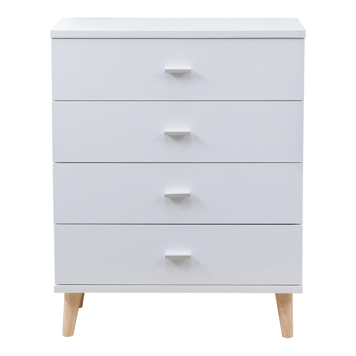 White 4-Drawer Wood Chest M900636