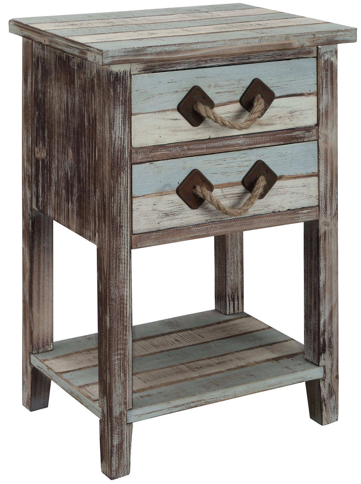 Two Drawer Accent Table S17874