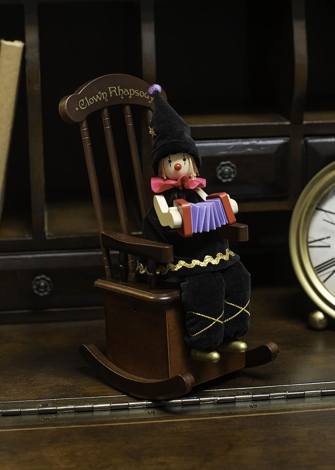 Brown Rocking Chair Wood Musical Figurine G34189