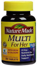 Multi For Her with Iron & Calcium 90 ea Pack of 2 Q94800