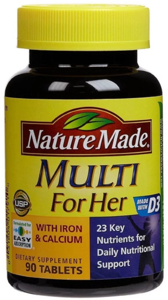 Multi For Her with Iron & Calcium 90 ea Pack of 2 Q94800