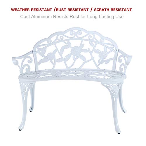 Cast Aluminum Patio Bench K5739