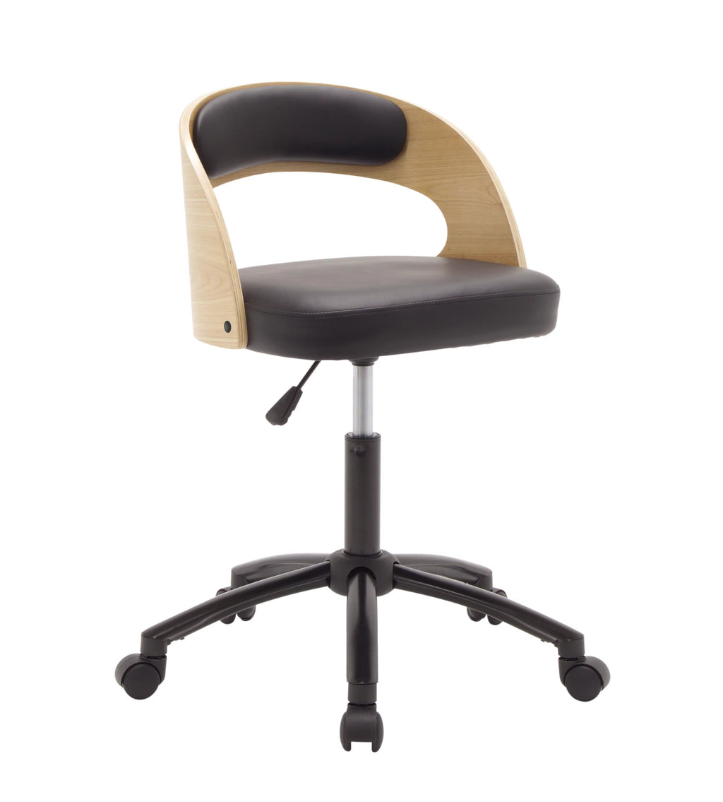 Ashwood Low Wood Back Swivel Office Chair I690