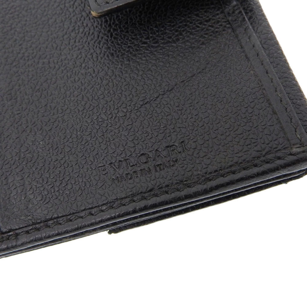 Pre-Owned Black Leather Long Wallet H90299