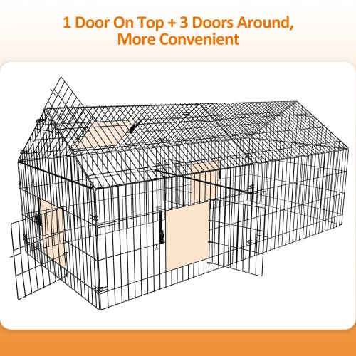 Metal Chicken Coop with Cover H19757