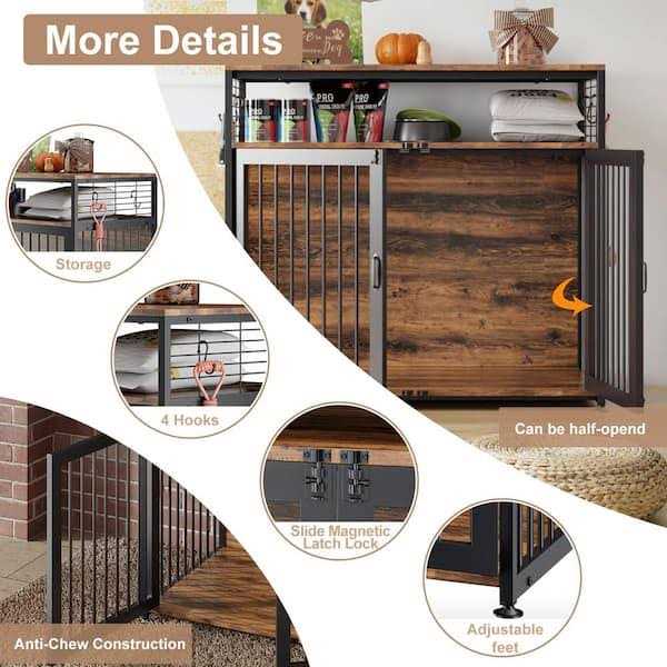 41 in. Heavy Duty Dog Crate Furniture V39309