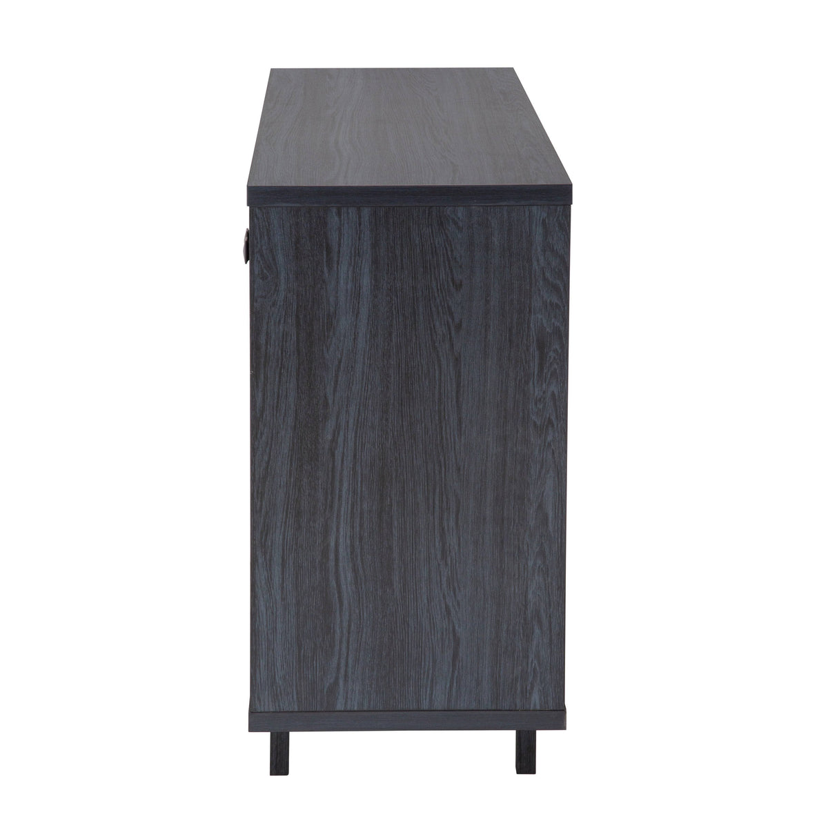 Beige Oak 47 inch Sideboard Buffet Table with Two Storage Cabinets B829577