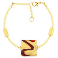 Murano Glass Red Bracelet K62031