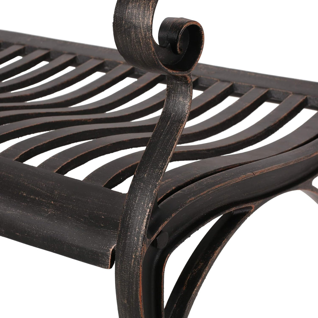 Bronze Cast Aluminum Bench K160489
