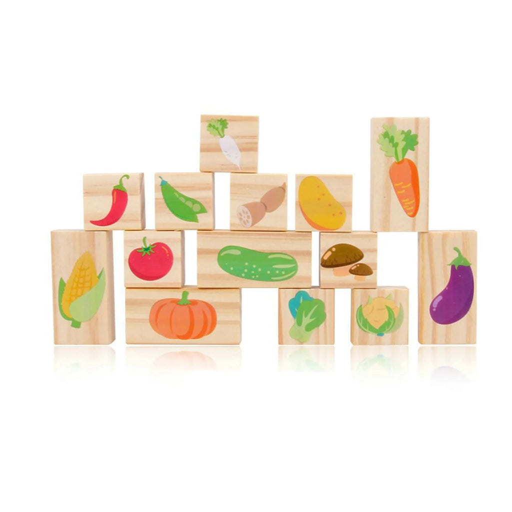 Montessori Wooden Blocks 110 Pieces Set Z96090