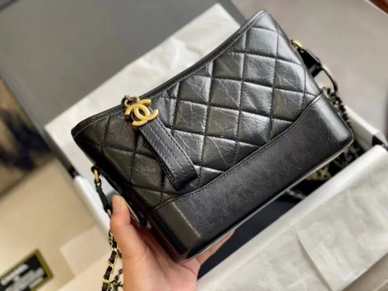 Black Hobo Bag D3789
