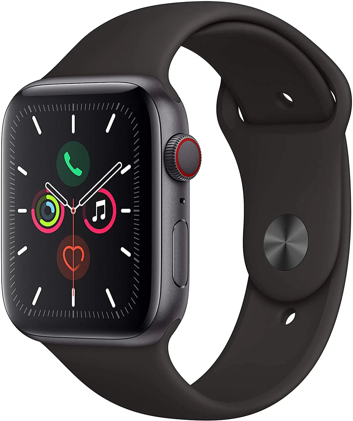 Apple Watch Series 5 40mm GPS Cellular Space Gray Aluminum Case with Black Sport Band W583