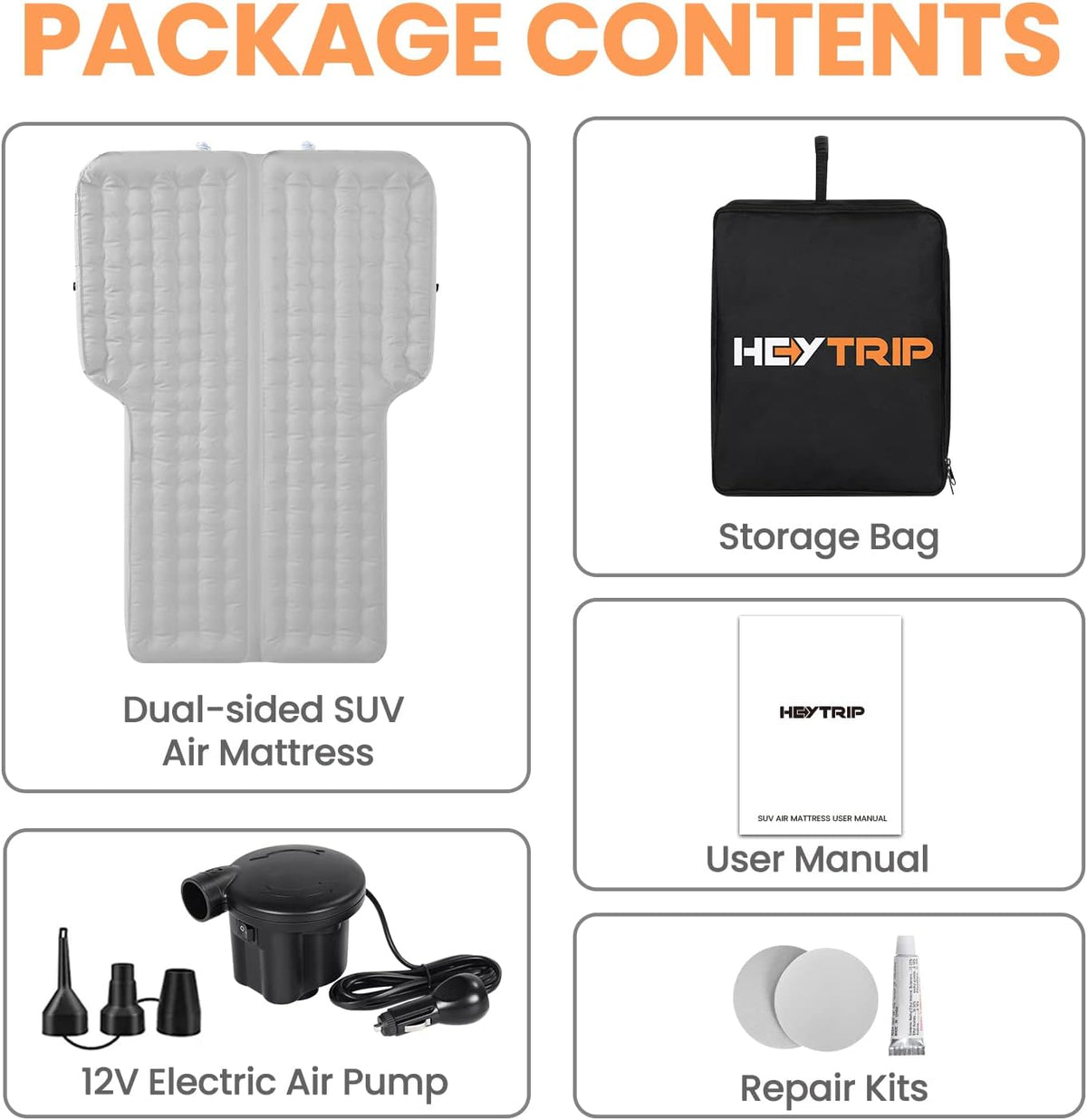 SUV Inflatable Air Mattress 4 Inch 2 Persons G77624