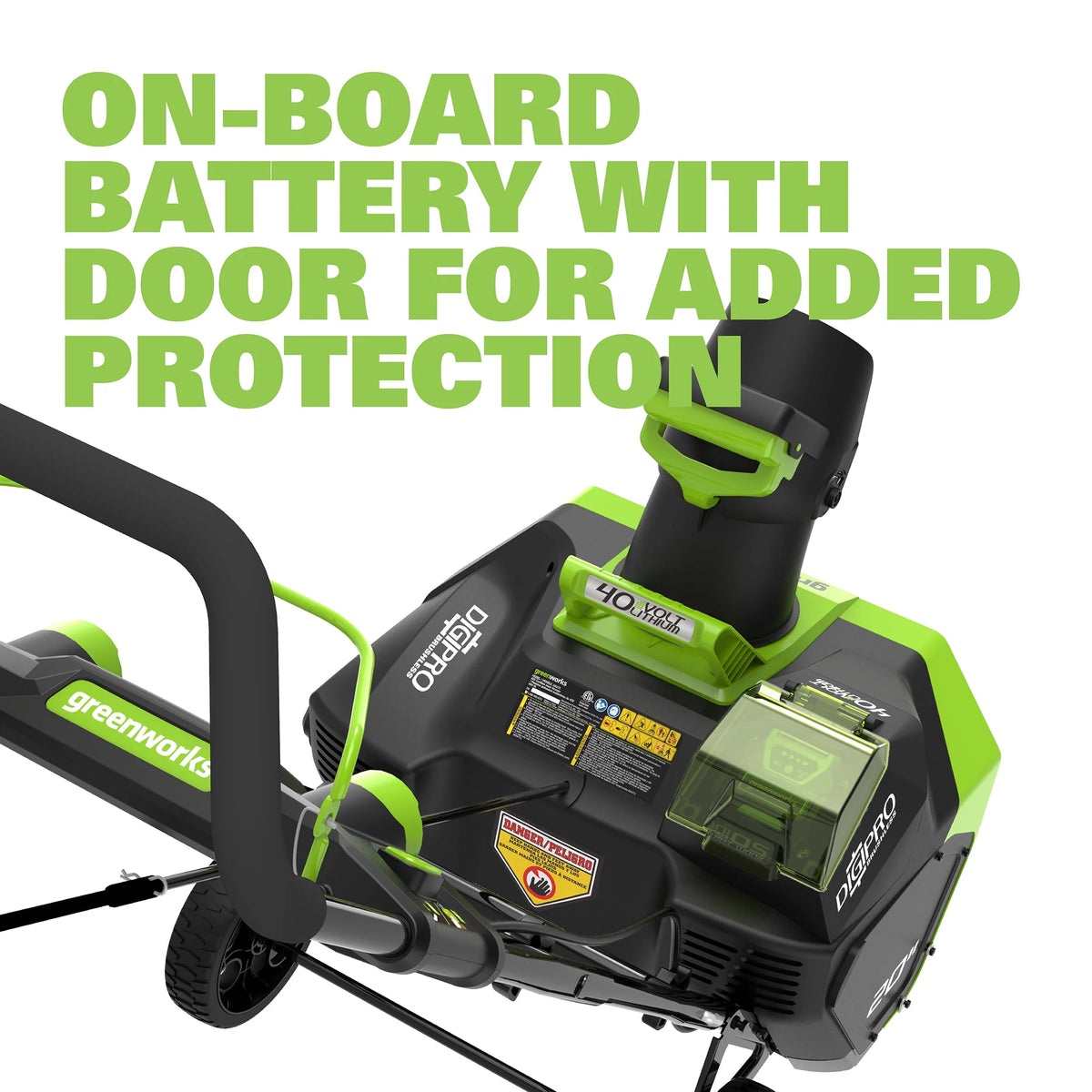 40V 20-inch Cordless Brushless Snow Blower with Battery and Charger H913