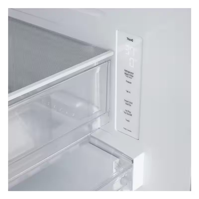33 in. W 21 cu.ft. Counter Depth French Door Refrigerator with Ice Maker F472