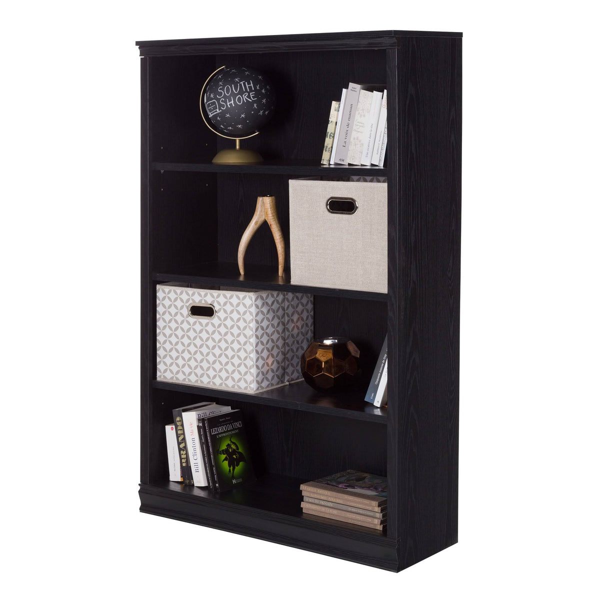 Black Oak 4 Shelf Bookcase S947716