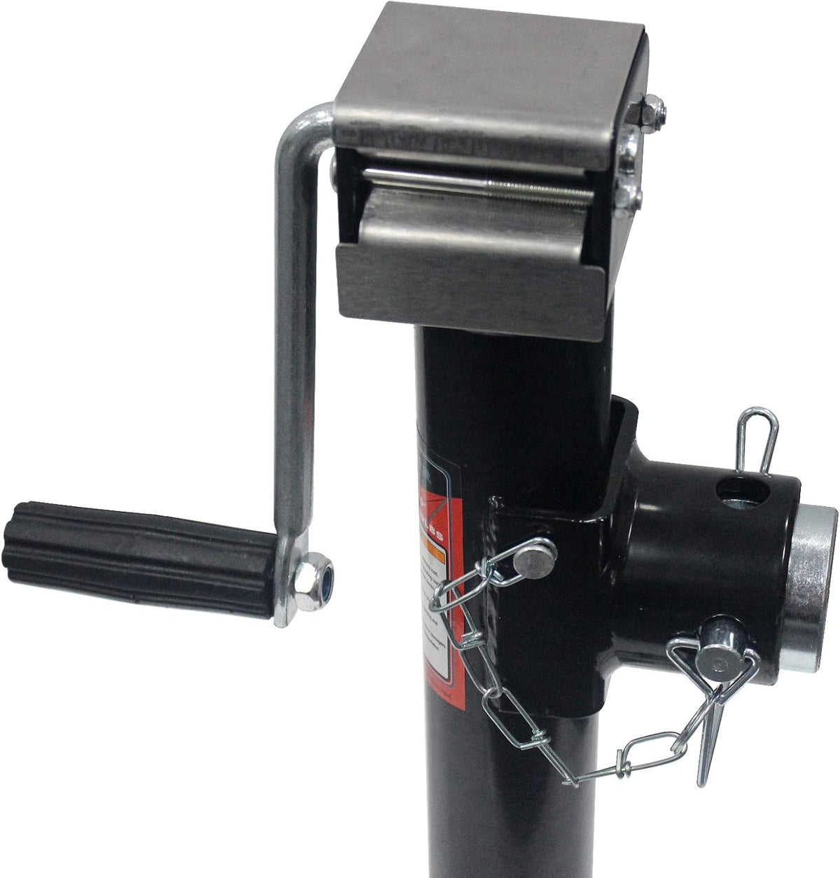 Side Wind Weld-On Pipe-Mount Swivel Trailer Jack 5000 lbs 10 Inches Vertical Travel A3 Steel Pack of 2 H990
