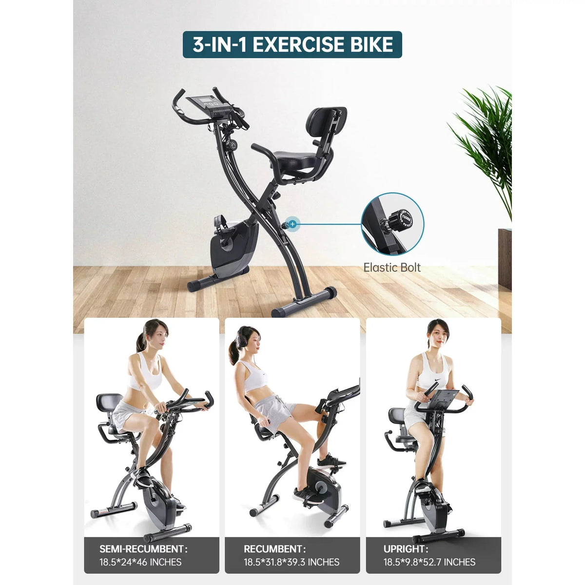 Folding Magnetic Stationary Exercise Bike E45463