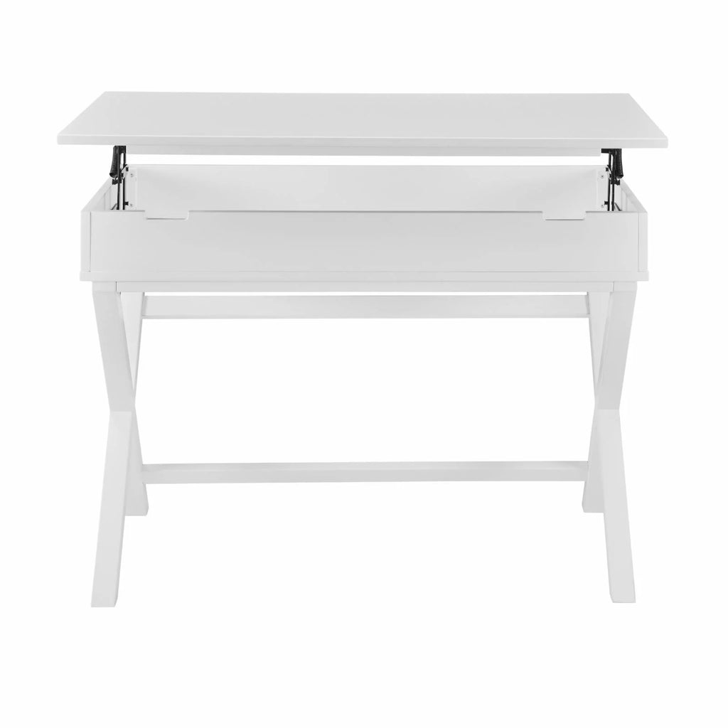 White Lift Top Writing Desk Q365466