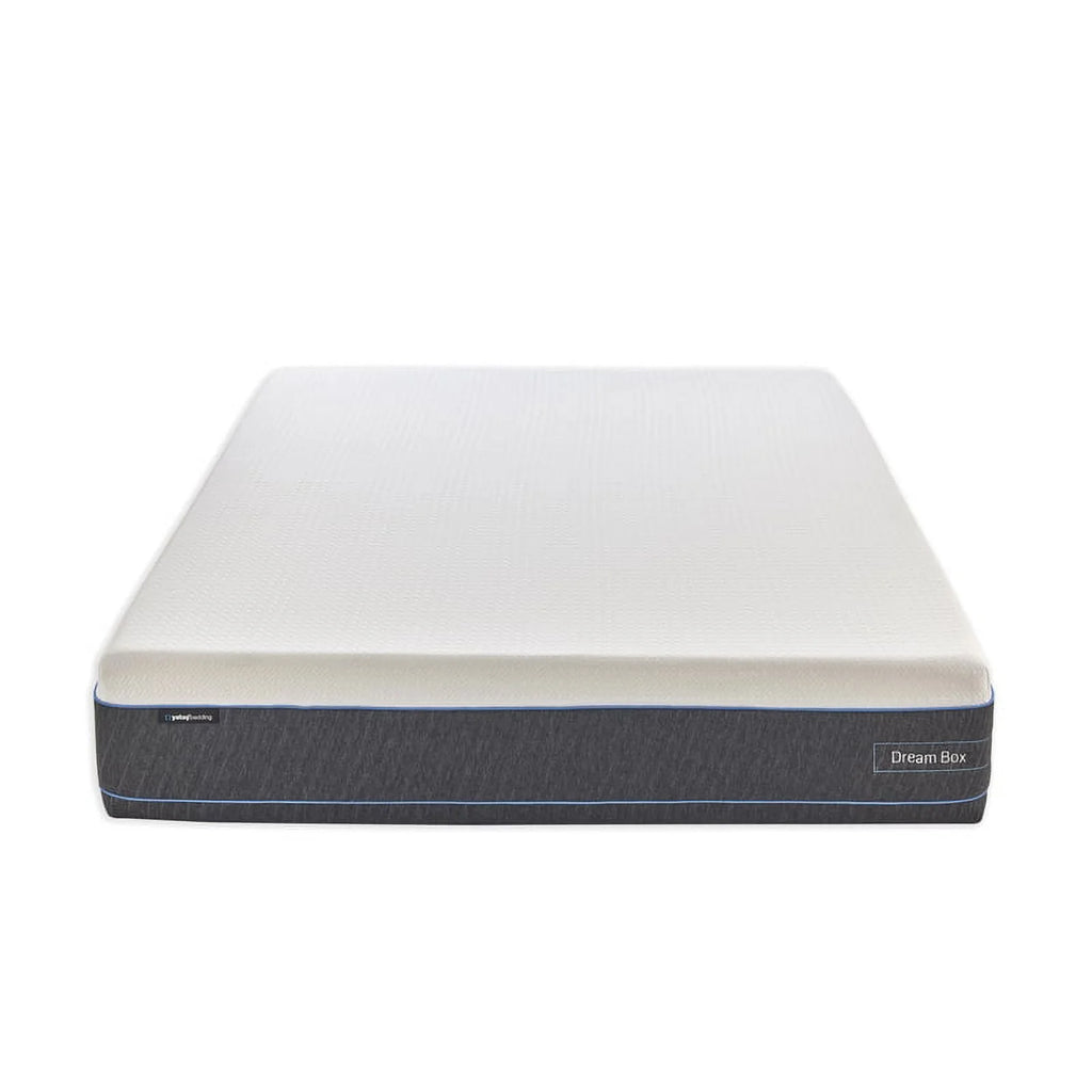 King Fabric Spring Mattress in White H1417