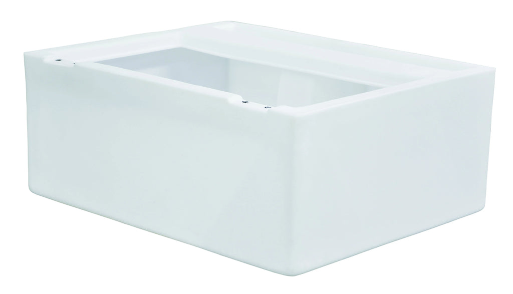 White Pontoon Bench Seat Base E253228
