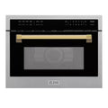 24 in. 1.6 cu. ft. Built-In Convection Microwave Oven Stainless with Gold O6624