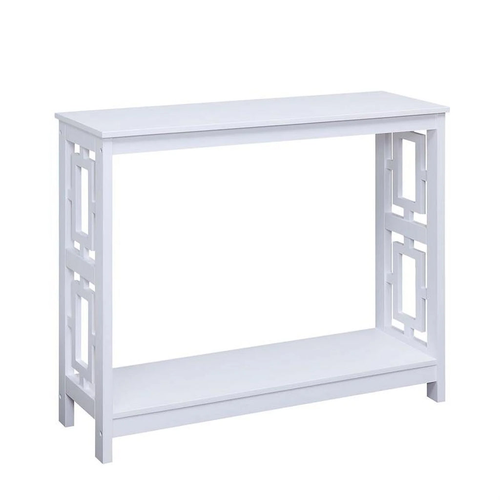 White Wood Console Table B57363